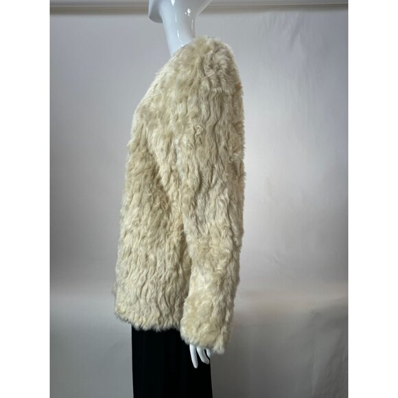 Forever 21 Exclusive Faux Fur Coat Size Large Hook And Eye Closure - Picture 11 of 16